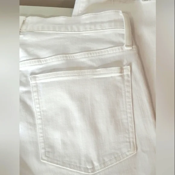 J. Crew White Vintage Straight Cropped Jeans - Size 30 - Picture 9 of 15